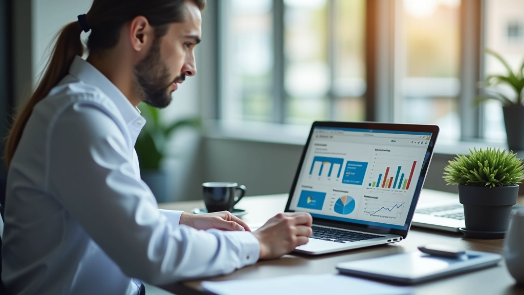 Professionnel travaillant sur stratégie de revenus diversifiés avec graphiques et données financières