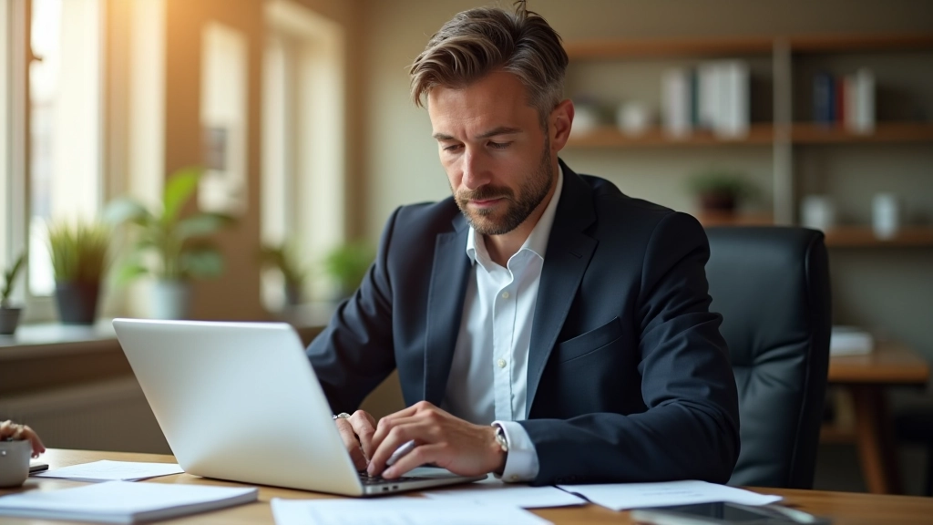 Entrepreneur analysant les données de marché et les cycles d'adaptation du business model