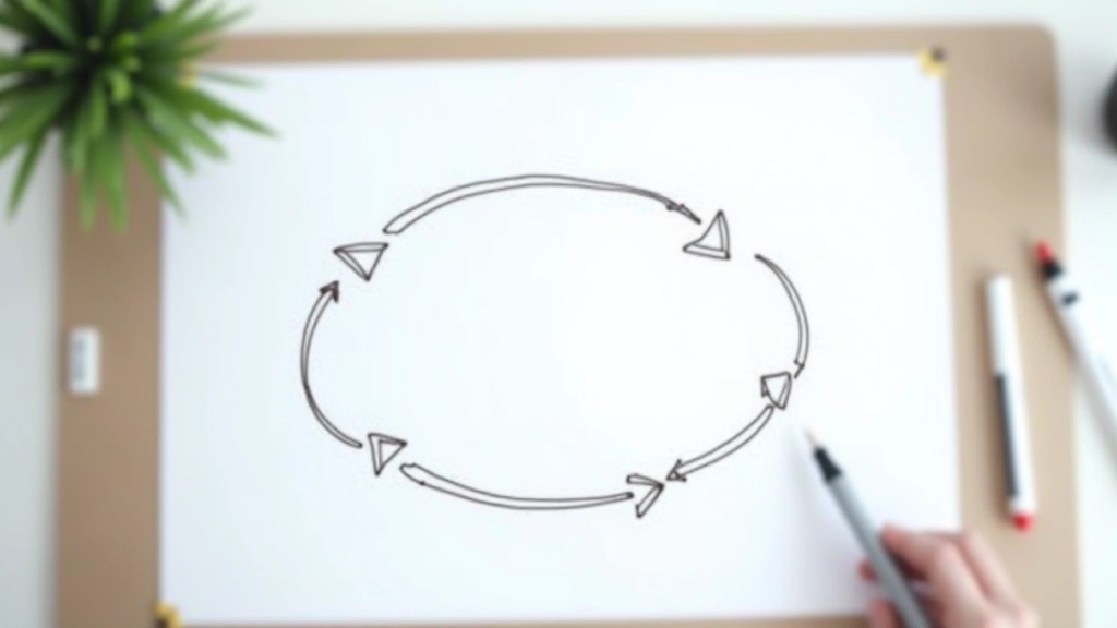 Tableau blanc montrant le cycle itératif : test, apprendre, adapter, tester à nouveau